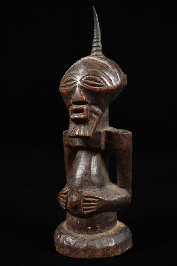 Power Figure - Wood, Horn - Songye - Congo