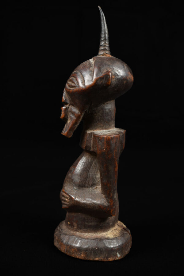 Power Figure - Wood, Horn - Songye - Congo