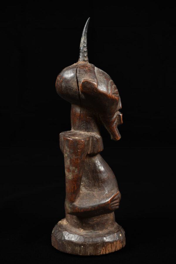 Power Figure - Wood, Horn - Songye - Congo