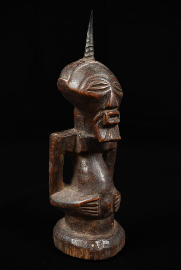 Power Figure - Wood, Horn - Songye - Congo