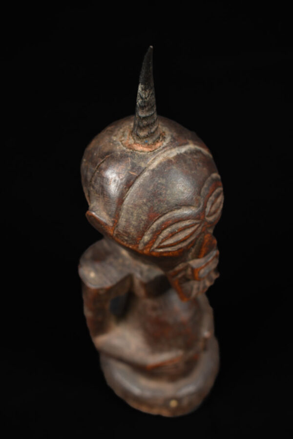 Power Figure - Wood, Horn - Songye - Congo