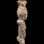 Initiation Statue - Wood, Feathers - Metoko - Congo