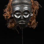 Mask - Wood, Raphia - Chokwe - Congo DRC