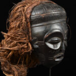 Mask - Wood, Raphia - Chokwe - Congo DRC