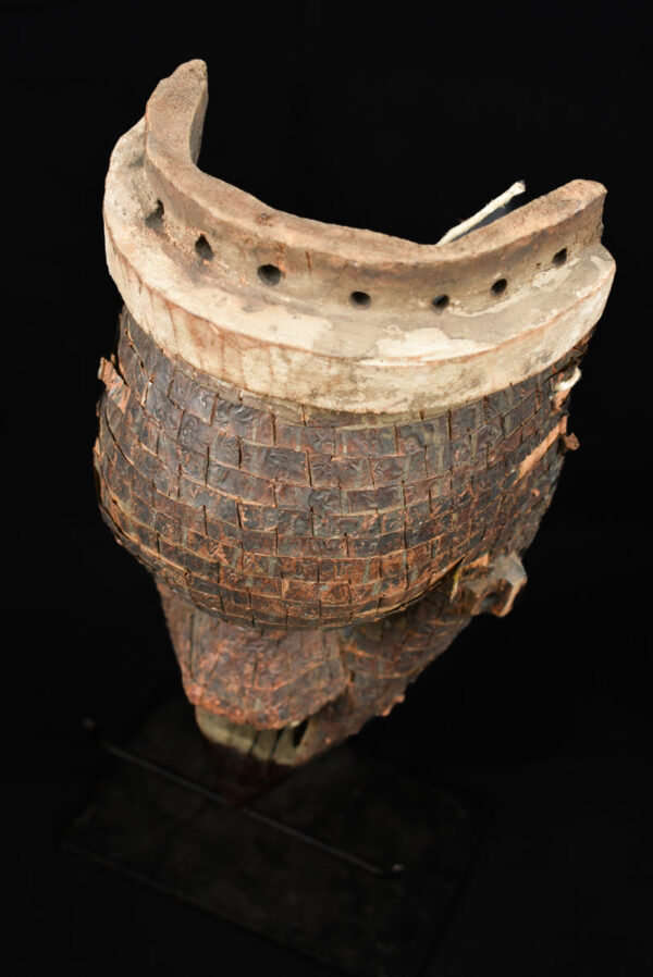 Initiation mask - Wood, Copper - Salampasu - Congo