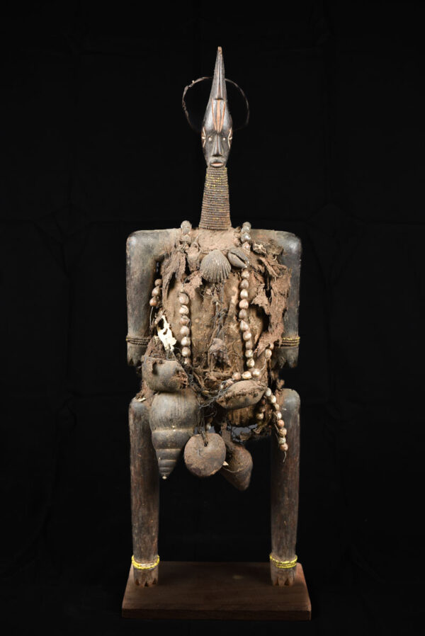 Fertility Doll - Wood, Shells, Beads - Namji - Cameroon
