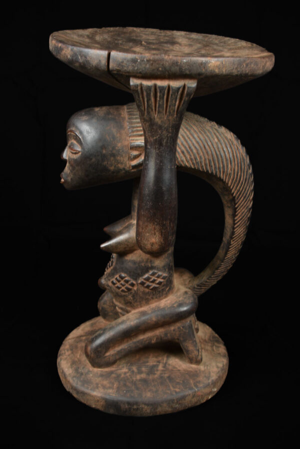 Stool - Wood - Luba - DR Congo