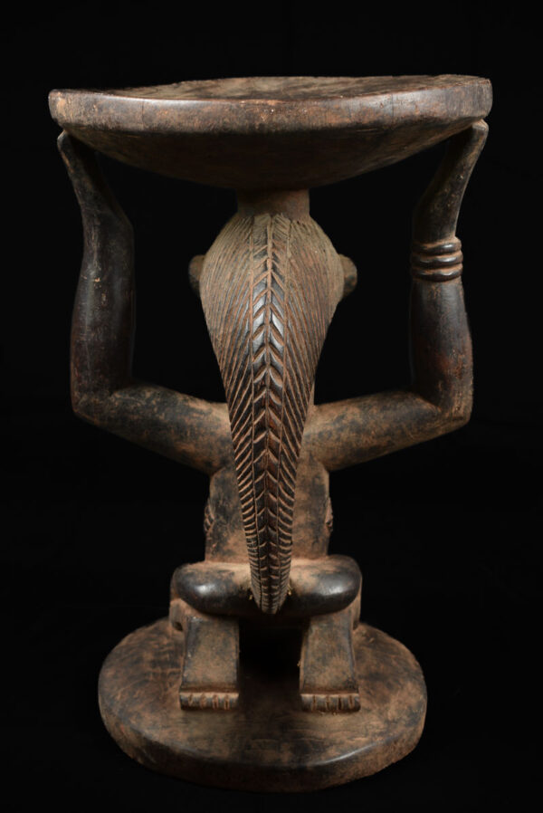 Stool - Wood - Luba - DR Congo