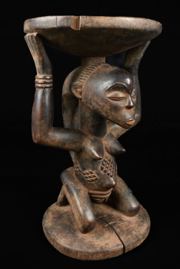 Stool - Wood - Luba - DR Congo