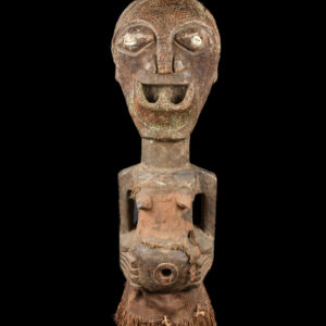 Power Figure - Wood. Horn, Copper - Songye - Congo