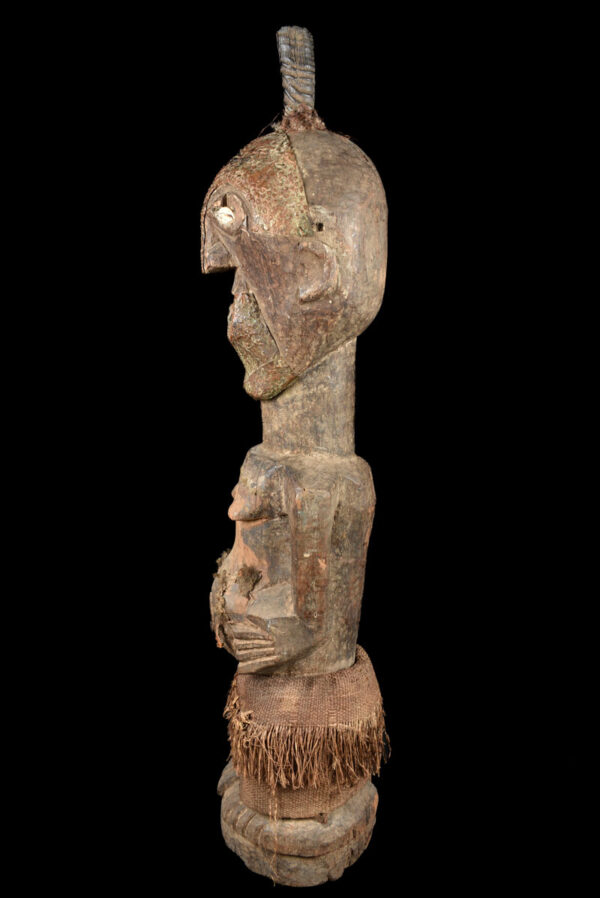 Power Figure - Wood. Horn, Copper - Songye - Congo
