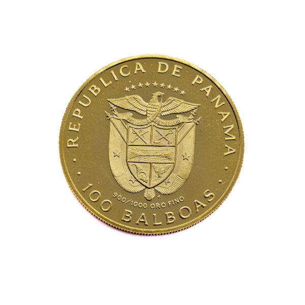 Panama 100 Balboas 1975 Birth of Balboa