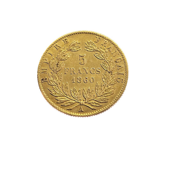 France 5 Francs 1860-A Napoleon III