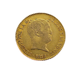 Spain 80 Reales 1822 Ferdinand VII