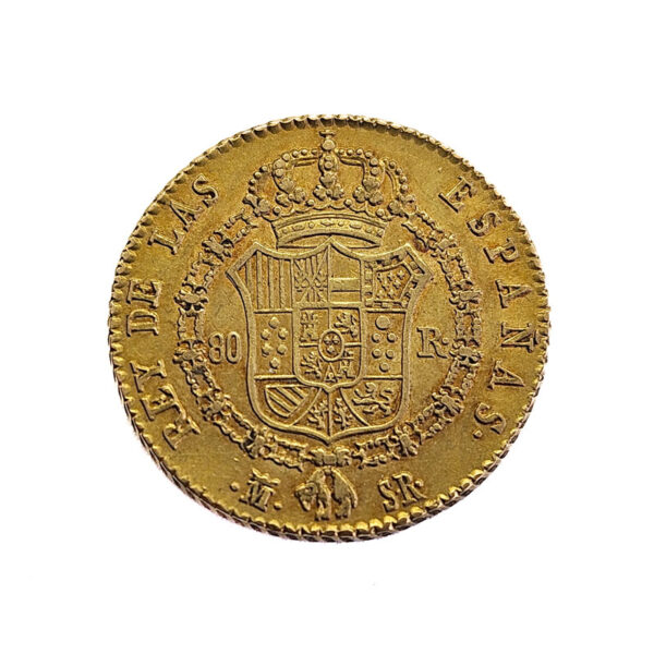Spain 80 Reales 1822 Ferdinand VII
