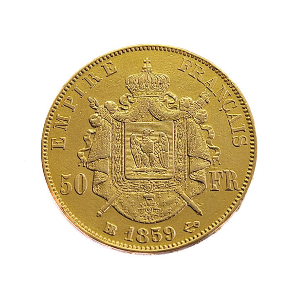 France 50 Francs 1859-BB Napoleon III