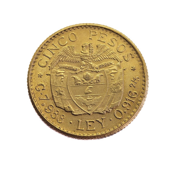 Colombia 5 Peso 1928 Simon Bolivar