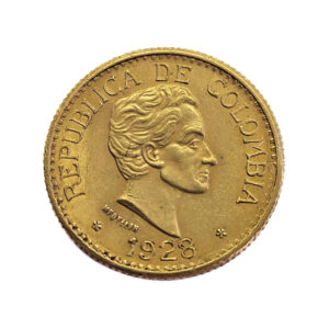 Colombia 5 Peso 1928 Simon Bolivar