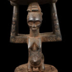 Stool - Wood - Kusu - DR Congo