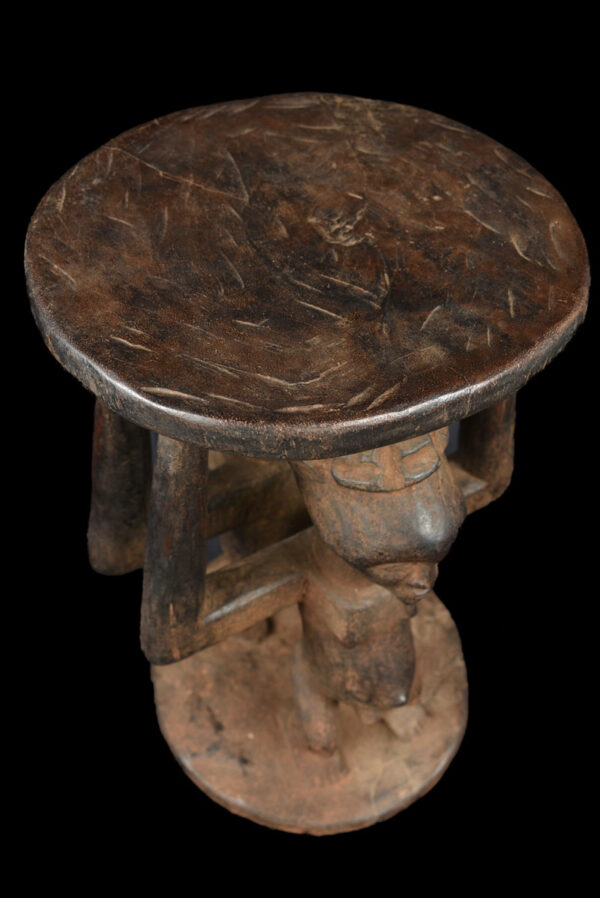Stool - Wood - Kusu - DR Congo