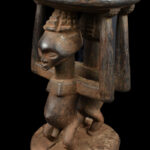 Stool - Wood - Kusu - DR Congo