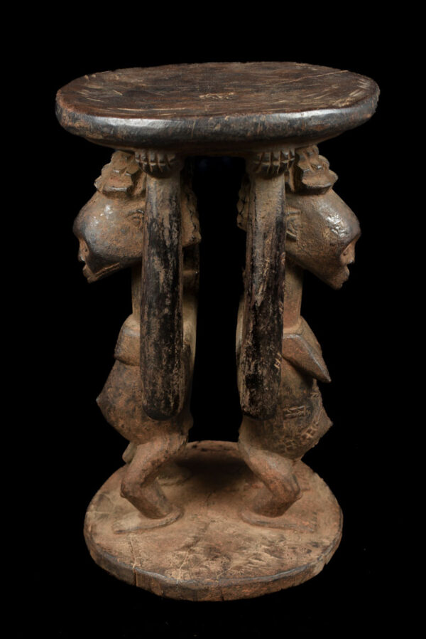 Stool - Wood - Kusu - DR Congo