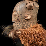 Mask - Wood, Raphia, Beads - Kuba - DR Congo