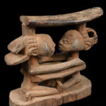 Neck rest - Wood - Luba - Congo DRC