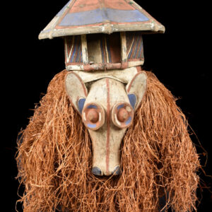 Kakunga mask - Textile, Wood, Raphia - Yaka - Congo
