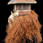 Kakunga mask - Textile, Wood, Raphia - Yaka - Congo