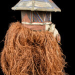 Kakunga mask - Textile, Wood, Raphia - Yaka - Congo