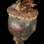 Initiation mask - Wood, Feathers - Salampasu - Congo