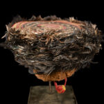 Prestige Hat - feathers, plant fibre - Tikar - Cameroon
