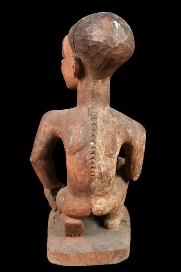 Figure - Wood, Glass - Bakongo Vili - Congo