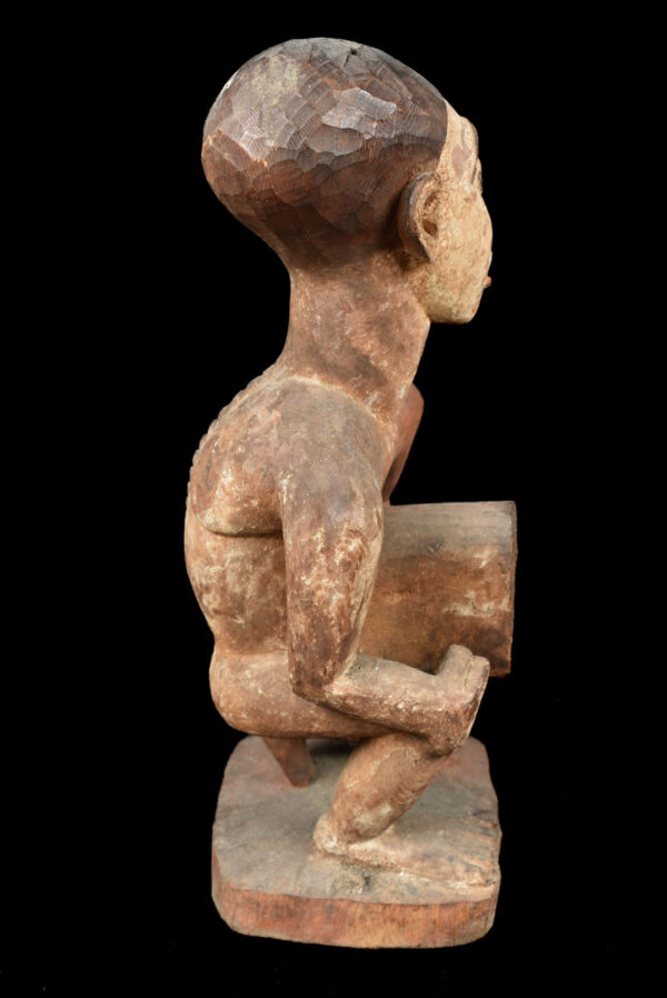 Figure - Wood, Glass - Bakongo Vili - Congo