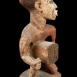 Figure - Wood, Glass - Bakongo Vili - Congo
