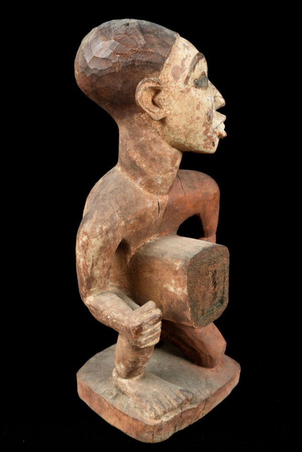 Figure - Wood, Glass - Bakongo Vili - Congo
