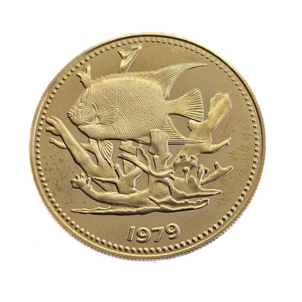 Belize 100 Dollars 1980 Queen Angelfish