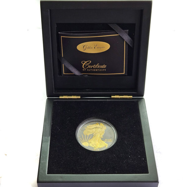 USA 1 Dollar 2016 American Silver Eagle - Golden Enigma - Walking Liberty