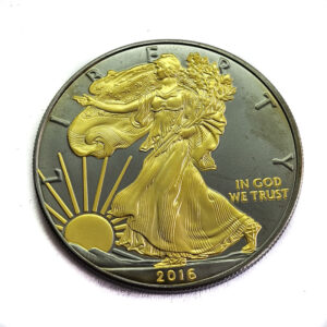 USA 1 Dollar 2016 American Silver Eagle - Golden Enigma - Walking Liberty