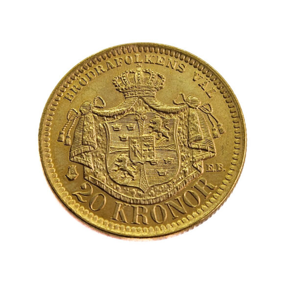 Sweden 20 Kroner 1884 Oscar II