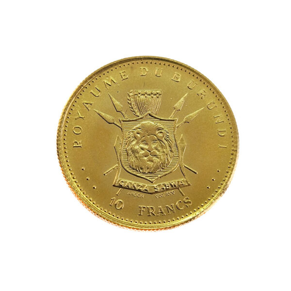 Burundi 10 Francs 1965 Mwambutsa IV