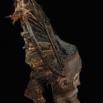 Chihongo Mask - Feathers, Wood - Chokwe - DR Congo