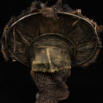 Chihongo Mask - Feathers, Wood - Chokwe - DR Congo
