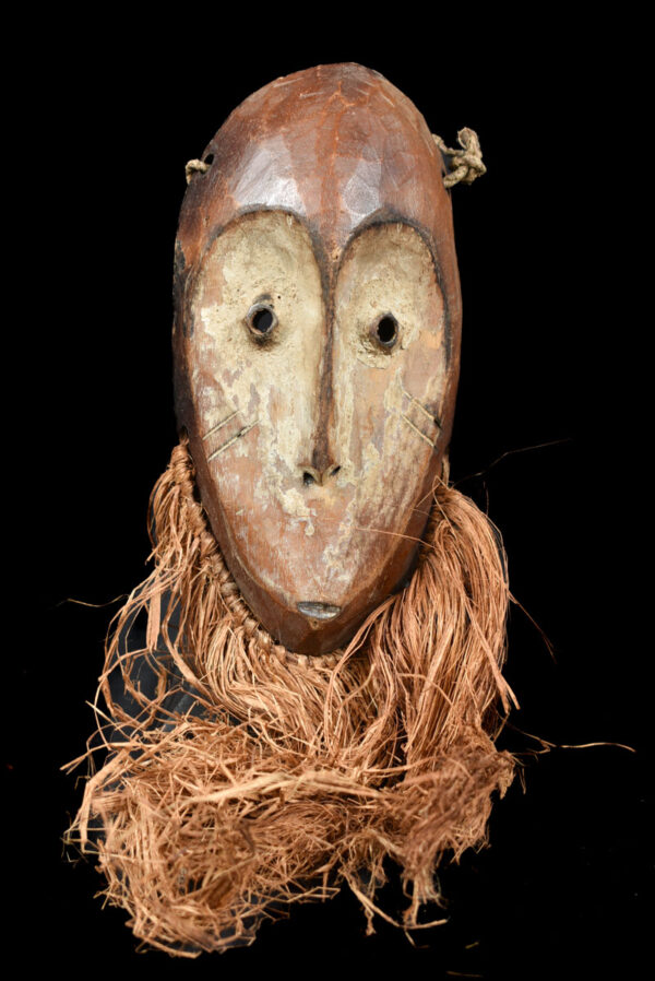 Mask - Wood, Raphia - Lega - Congo