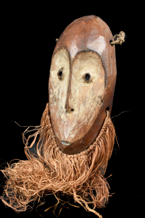 Mask - Wood, Raphia - Lega - Congo