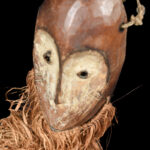 Mask - Wood, Raphia - Lega - Congo