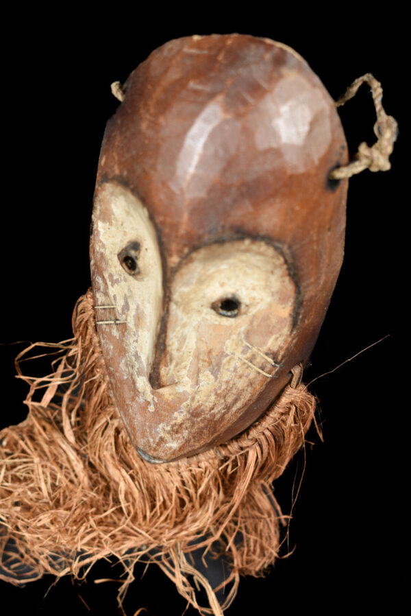 Mask - Wood, Raphia - Lega - Congo