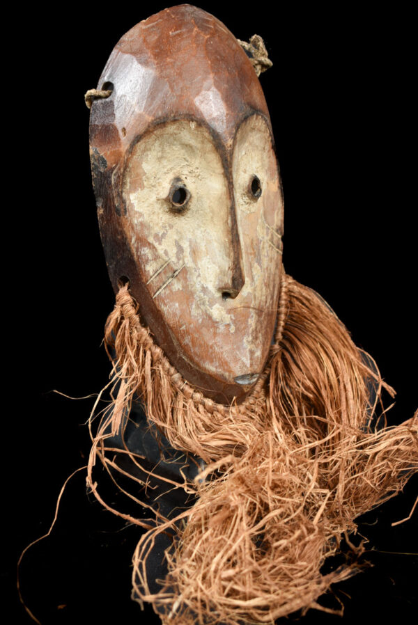 Mask - Wood, Raphia - Lega - Congo