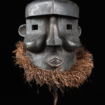 Mask - Wood, Raphia - Binji - Congo